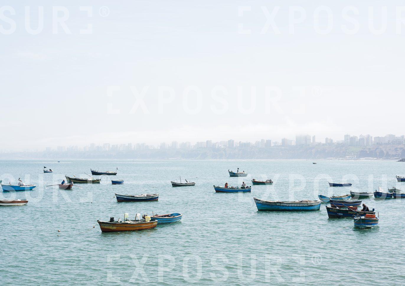 Bay of Lima fishing boats