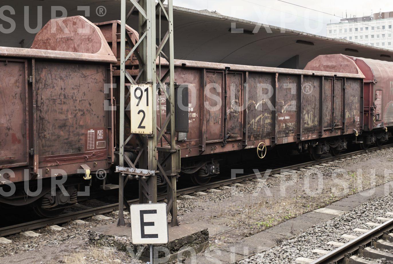 Railway wagons in Koblenz station