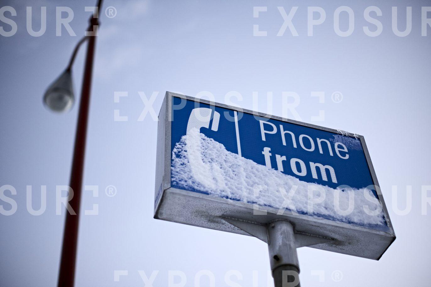 ‘Phone from here’ sign, Midwest