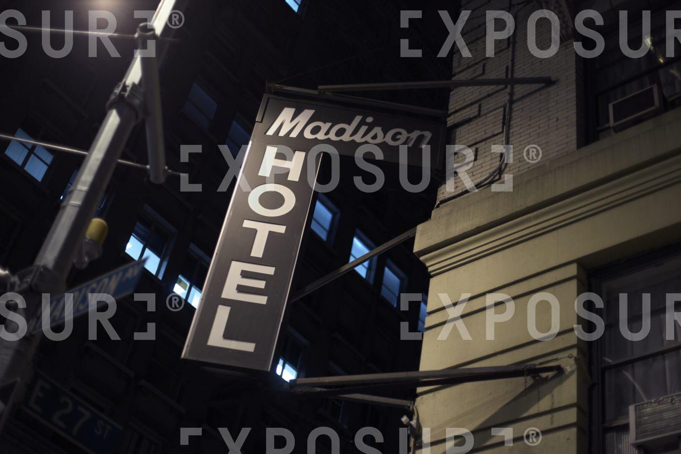 Old hotel sign, New York City